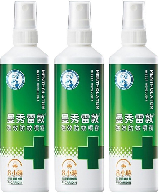 MENTHOLATUM 曼秀雷敦 強效防蚊噴霧, 120ml, 3瓶