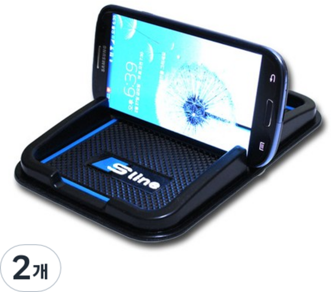 티몰 아우디 S-Line 스마트폰 거치대 논슬립 패드, 혼합 색상, 2개