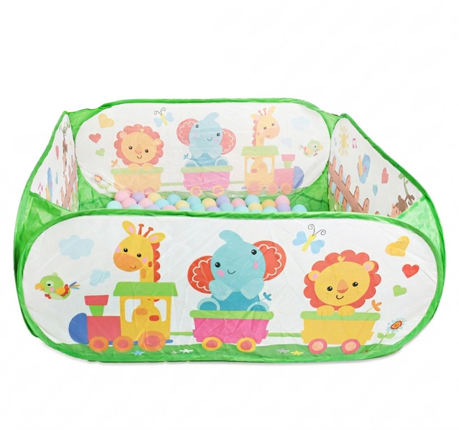 PLAYFUL TOYS 頑玩具 動物球池 + 球 40顆, 混和顏色, 1套