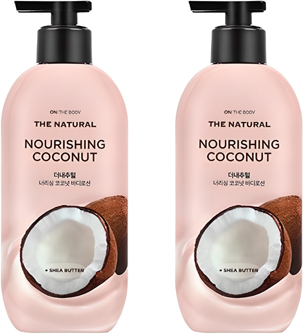 온더바디 더내추럴 코코넛오일 바디로션, 400ml, 2개