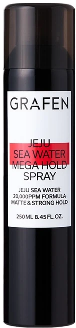 그라펜 제주 해수 메가 홀드 헤어 스프레이, 250ml, 1개 - 쿠팡