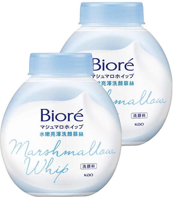 Biore 蜜妮 台灣公司貨 洗顏慕絲 水嫩亮澤 更替瓶, 160ml, 2件
