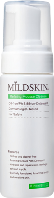 MILDSKIN 麥德絲肌 綠茶潔顏泡沫慕絲, 1瓶, 150ml