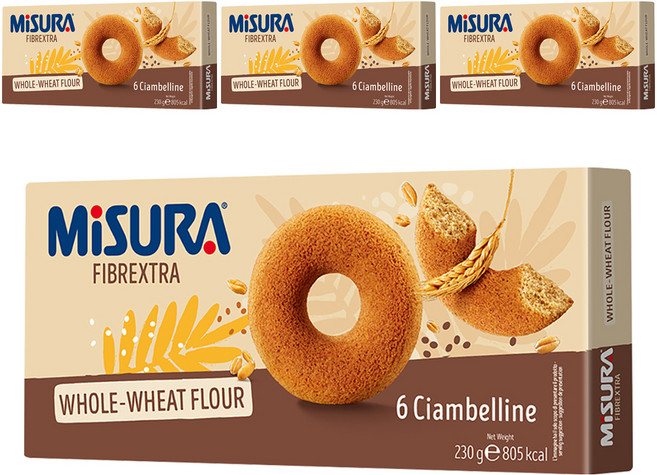 미주라 통밀도너츠, 230g, 4개