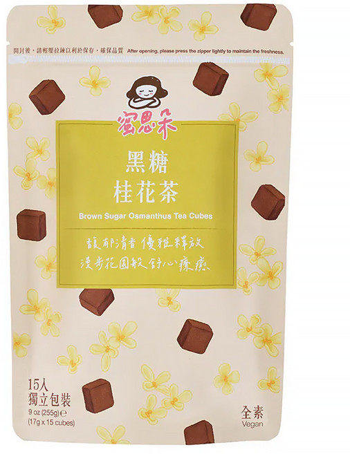 Medolly 蜜思朵 黑糖桂花茶, 17g, 15包, 1袋