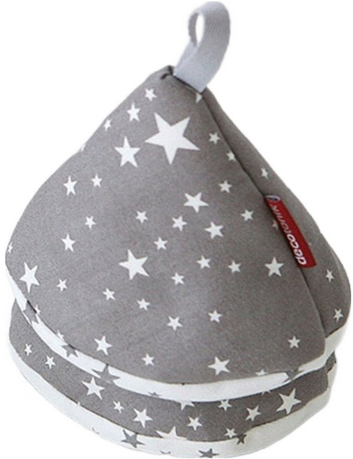 데코토닉 고깔 주방장갑 트윙클, 그레이, 1개