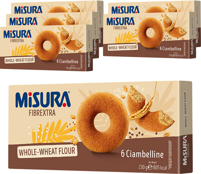 미주라 통밀도너츠, 230g, 6개