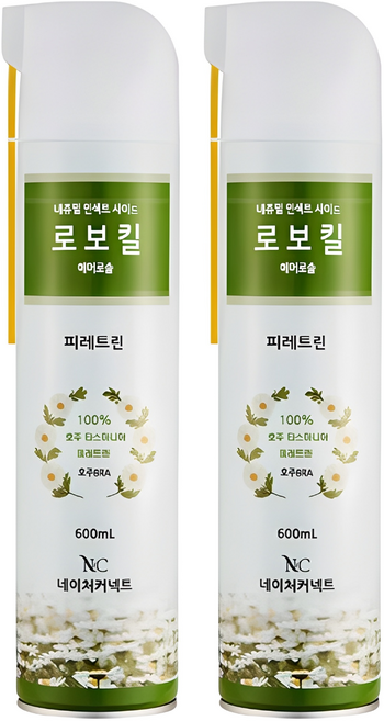 네이처커넥트 로보킬 대롱형 살충제, 1개입, 2개