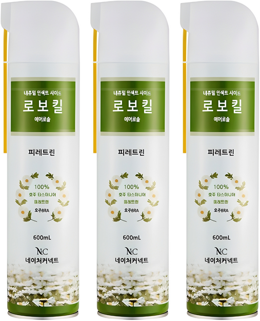 네이처커넥트 로보킬 대롱형 살충제, 1개입, 3개