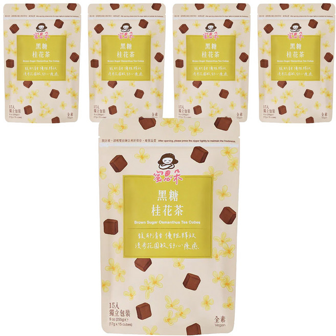 Medolly 蜜思朵 黑糖桂花茶, 17g, 15包, 5袋