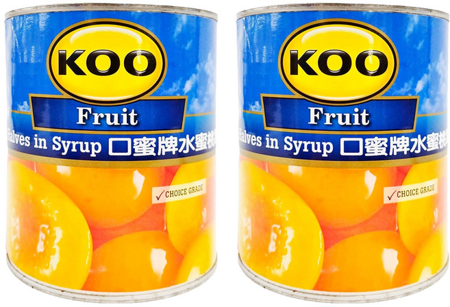 南非 KOO 口蜜牌 水蜜桃罐頭, 825g, 2罐