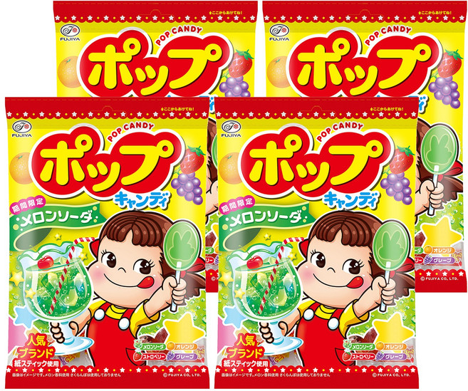 FUJIYA 不二家 POP棒棒糖, 121.8g, 4袋