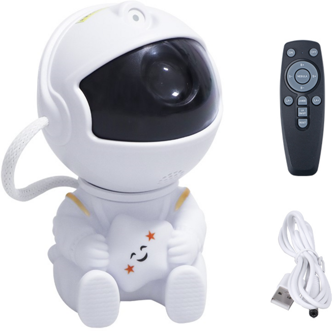 홈플래닛 우주비행사 LED 무드등, 화이트