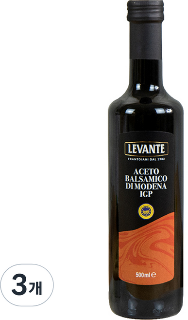 르반테 IGP 모데나 발사믹 식초, 500ml, 3개