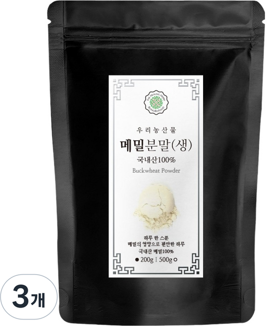 성보식품 국내산 메밀분말, 200g, 3개