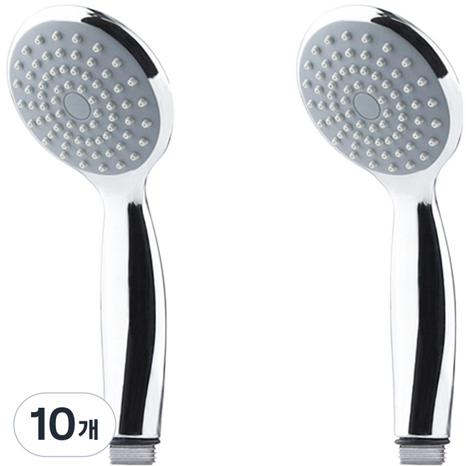 COBRA 크롬 ABC 샤워헤드, 10개, 실버
