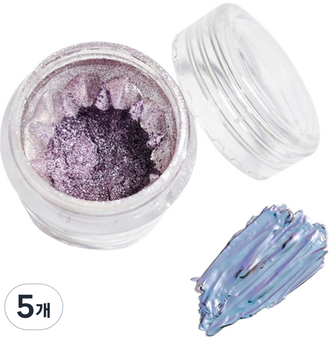 퍼니네일 문라이트 메탈미러 파우더, KN-A4184, 5개