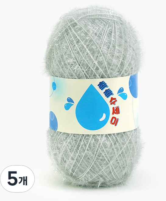 쎄비 촉촉 수세미실, 웜그레이, 5개