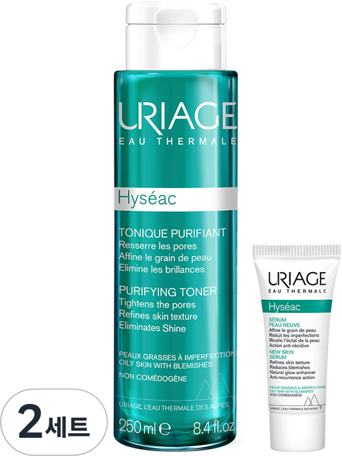 유리아쥬 이제악 토너 250ml + 뉴 스킨 세럼 5ml 세트, 2세트