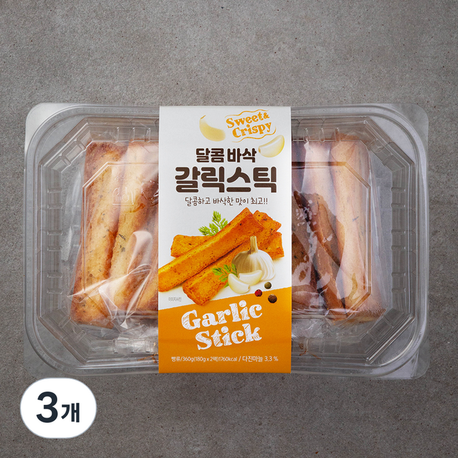 달콤 바삭 갈릭스틱, 360g, 1개입, 3개