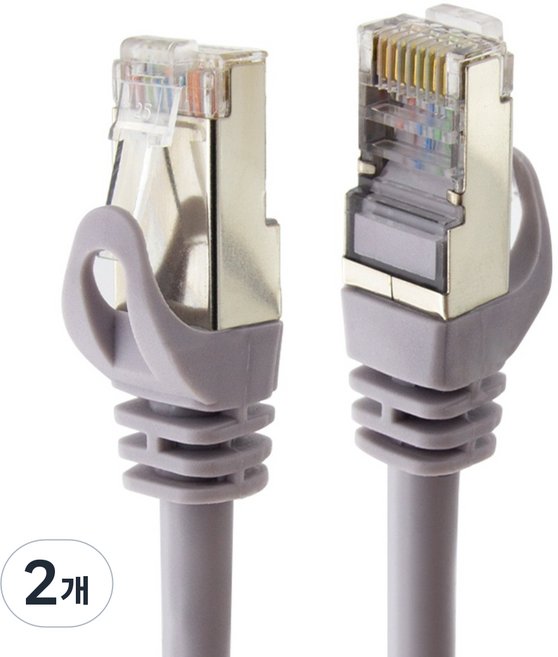 넥스트링크 STP CAT.6 인터넷 랜 케이블, CP-1669, 2개, 10m