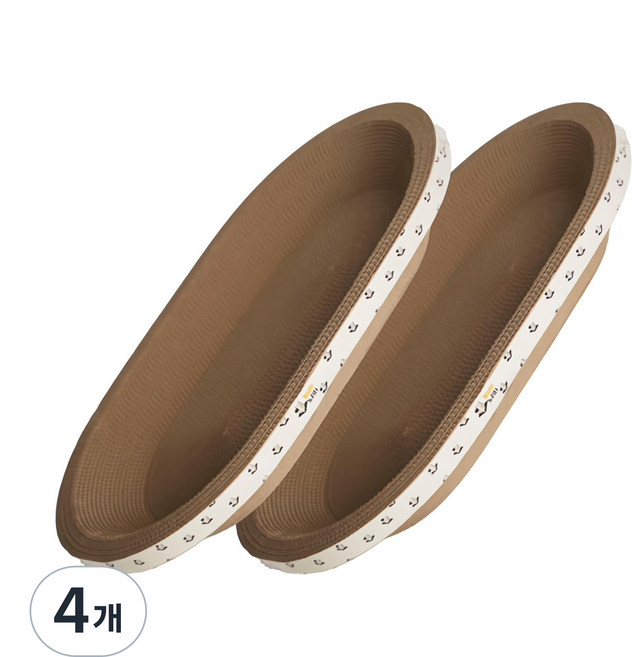 멍냥이노리터 고양이 타원형 스크래쳐, 우드, 4개