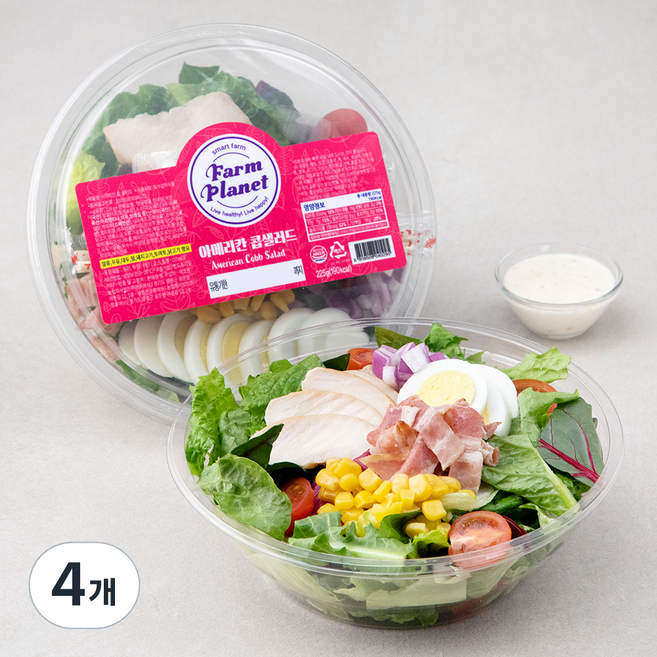 팜플래닛 아메리칸 콥샐러드, 225g, 4개
