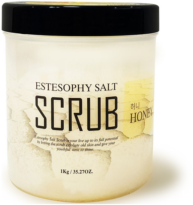 Estesophy 身體磨砂鹽 蜂蜜香, 1公斤, 1個
