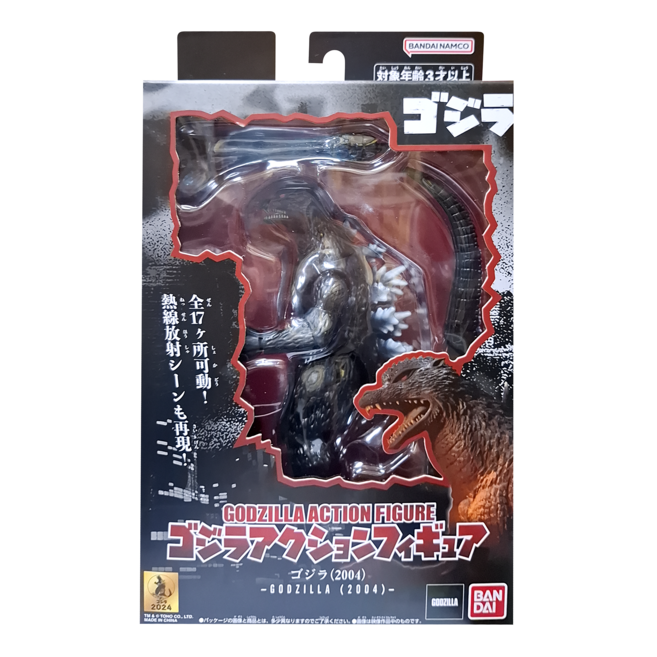 BANDAI 哥吉拉可動公仔 哥吉拉2004 BT241818 3歲以上, 1個