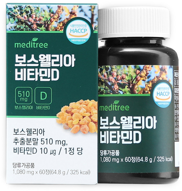 메디트리 보스웰리아 비타민D 64.8g, 60정, 1개