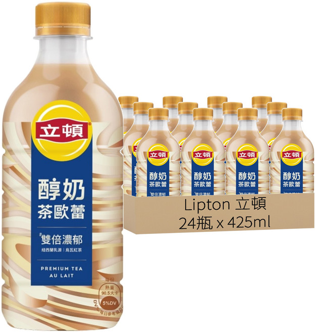 Lipton 立頓 醇奶茶歐蕾, 24瓶, 425ml