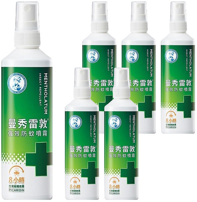 MENTHOLATUM 曼秀雷敦 強效防蚊噴霧, 120ml, 6瓶