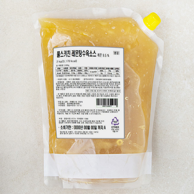 풀무원 풀스키친 레몬 탕수육 소스, 1개, 2kg