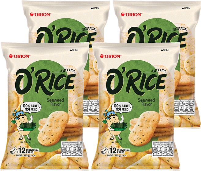 ORION 好麗友 O'RICE 米餅 海苔口味, 95.4g, 4個