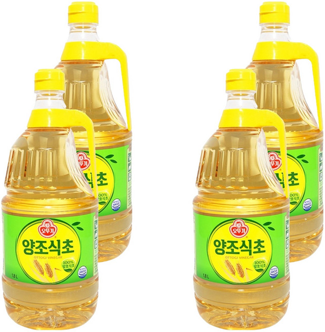 오뚜기 양조 식초, 1.8L, 4개
