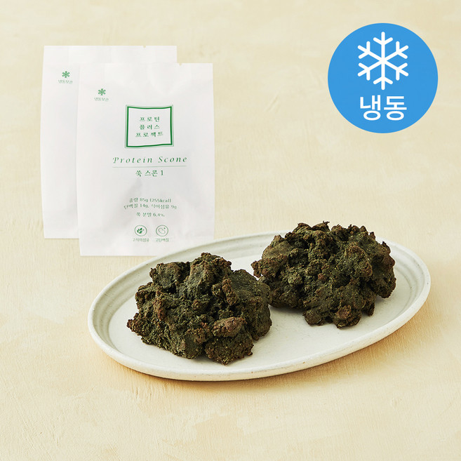 프로틴플러스프로젝트 쑥 스콘 (냉동), 85g, 2개입, 1개