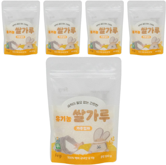 Firgi 孩童副食品米糊粉, 5個, 200g
