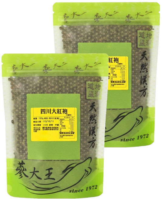 蔘大王 四川大紅袍, 150g, 2包