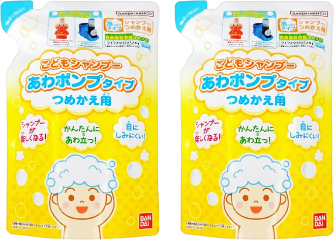 BANDAI 兒童洗髮精補充包 200mL, 2包