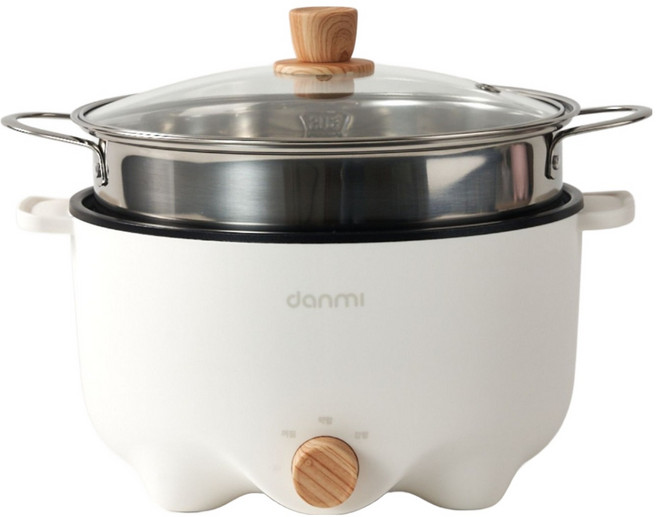단미 멀티 쿠커 + 전용 찜기 세트 3L, DA-MEK01, DA-ST05(화이트)