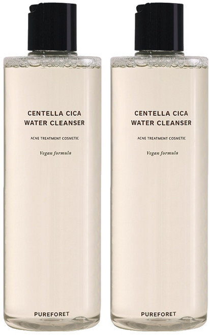 퓨어포레 센텔라 시카 여드름 워터 클렌저, 500ml, 2개
