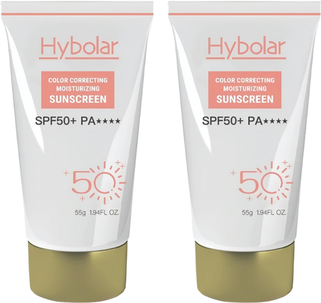 Hybolar 柔皙修顏防曬乳, 55g, 2條