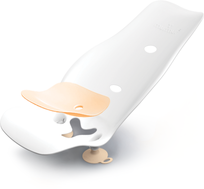 머머 아기욕조 겸용 아기비데, 피치, PP, 실리콘