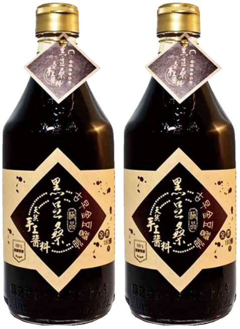 黑豆桑 天然極品古早金豆醬油, 550ml, 2瓶
