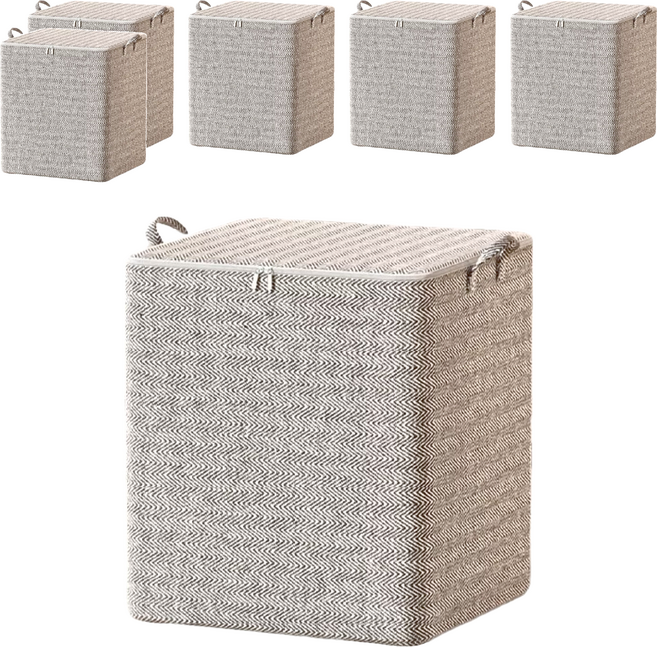 衣物收納袋 150L, 灰色, 6個