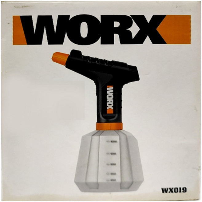 WORX 威克士 台灣公司貨 4V 鋰電電動噴霧 噴壺, 1個, 橘色 + 黑色 + 白色