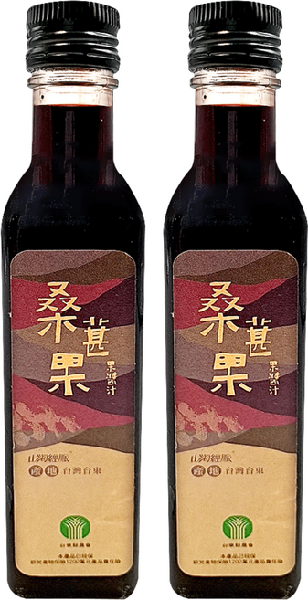 山海經脈 桑葚果醬汁, 350g, 350ml, 2瓶