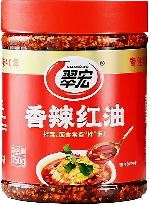 翠宏 香辣紅油, 750g, 1瓶