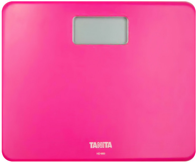TANITA 塔尼達 粉領族迷你全自動電子體重計, HD-660, 桃紅色, 1個