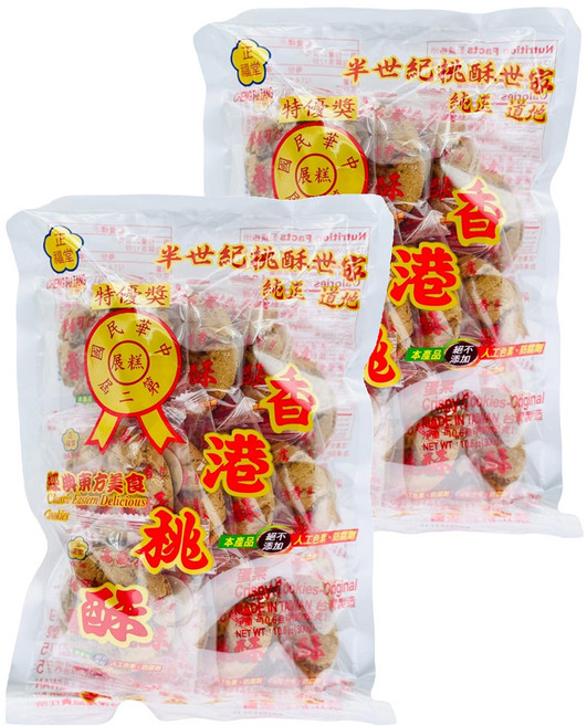 正福堂 香港桃酥 酥脆口感 獨立包裝, 300g, 2袋